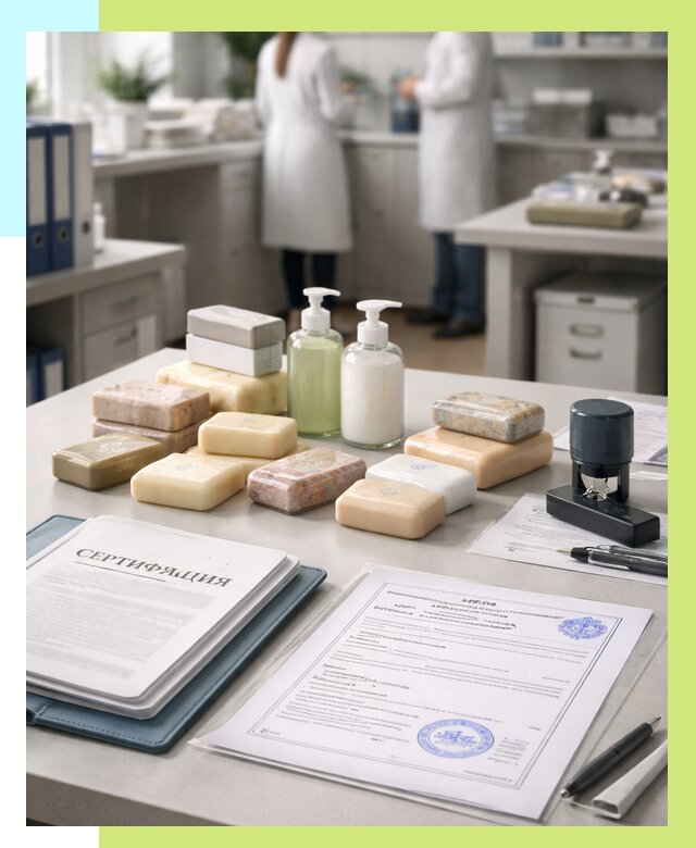 Сертификация мыла и сертификат на мыло в Черкесске от 12235 | Алешин-Чрк