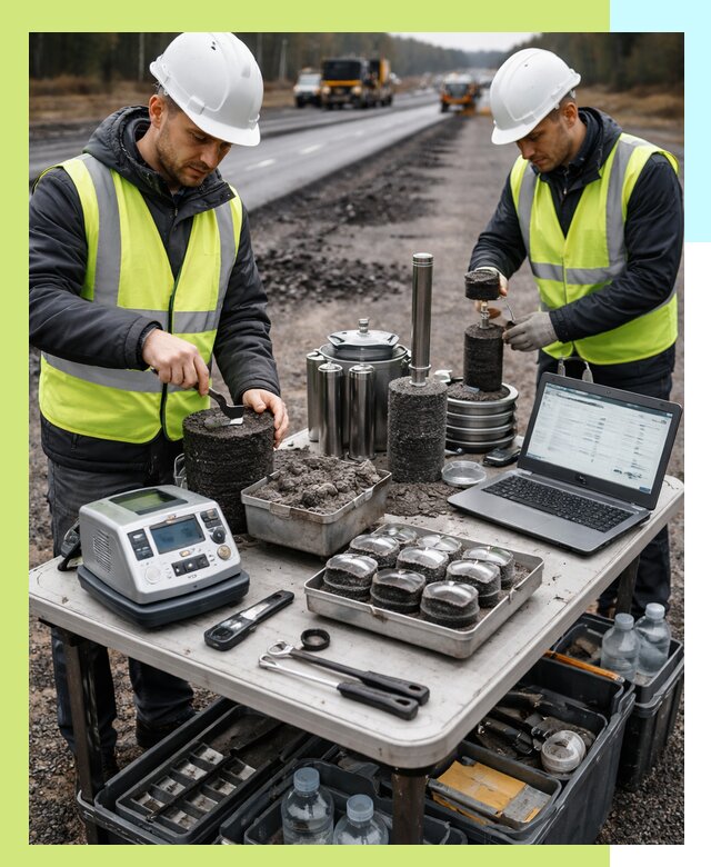 Сертификация асфальта: испытания и подтверждение в Черкесске