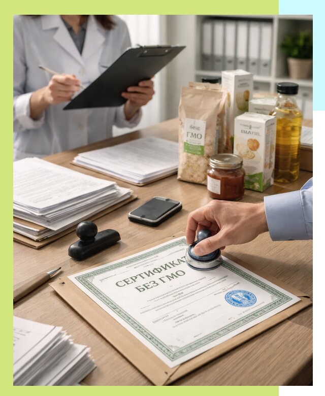 Получение сертификата Без ГМО для продукции в Черкесске